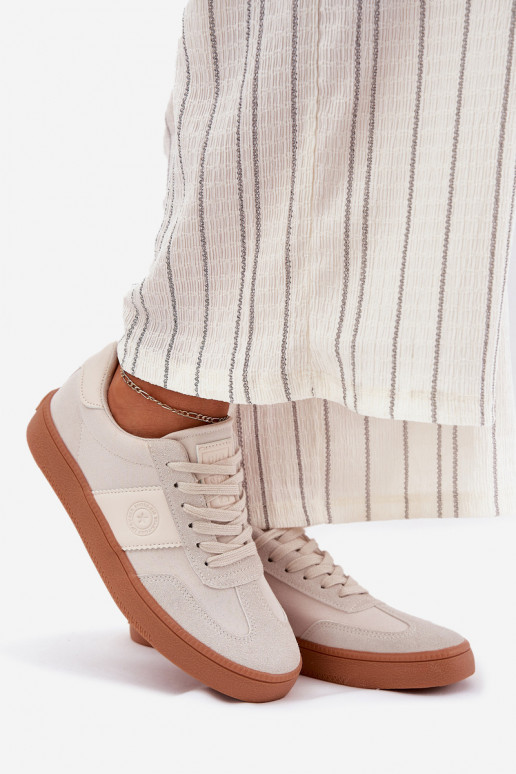 Sneakers tüüpi jalanõud Pealiste omad Big Star RR274806 beeži värvi