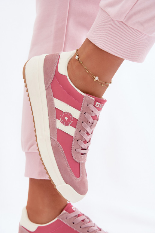 Sneakers tüüpi jalanõud Pealiste omad Big Star TT274160 Tumeroosad värvi