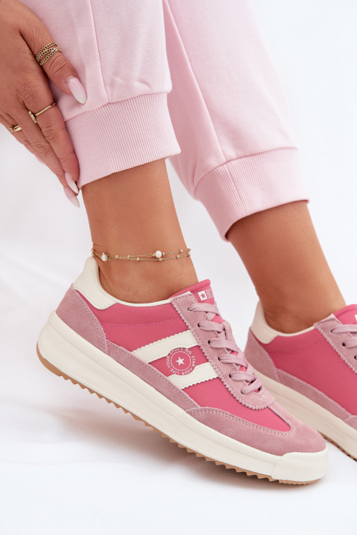 Sneakers tüüpi jalanõud Pealiste omad Big Star TT274160 Tumeroosad värvi