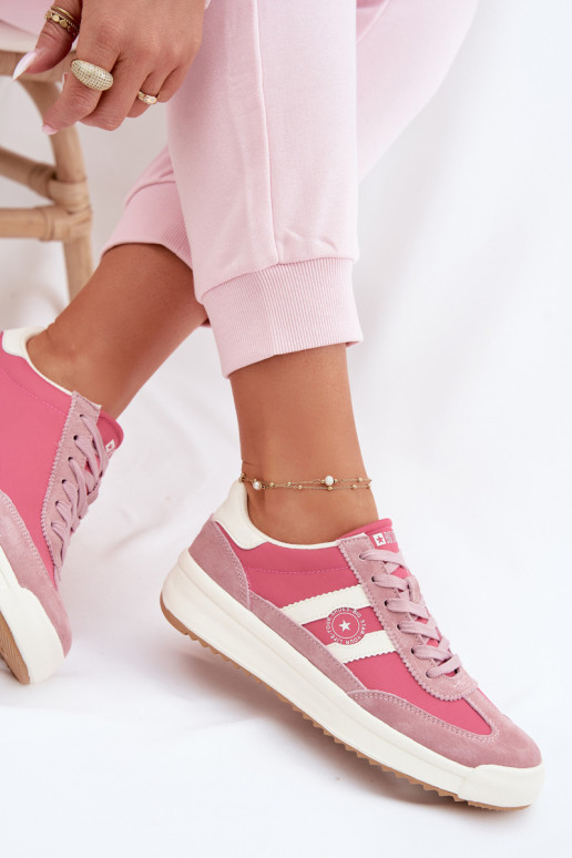 Sneakers tüüpi jalanõud Pealiste omad Big Star TT274160 Tumeroosad värvi