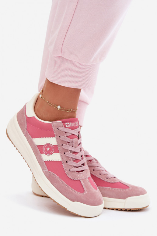 Sneakers tüüpi jalanõud Pealiste omad Big Star TT274160 Tumeroosad värvi