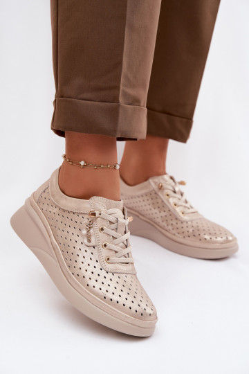 Pealhk Ažuurne jalatsid Pealiste omad Vinceza 79603 Kuldset värvi 2