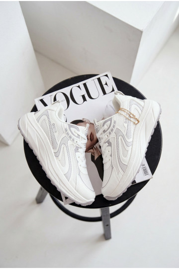 spordijalatsid Sneakers tüüpi jalanõud Pealiste omad Big Star TT274325 HI-POLY SYSTEM valget värvi