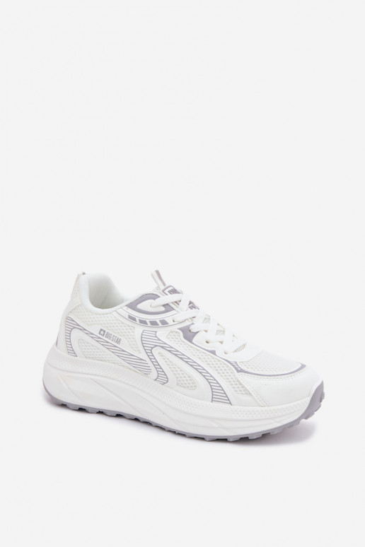 spordijalatsid Sneakers tüüpi jalanõud Pealiste omad Big Star TT274325 HI-POLY SYSTEM valget värvi