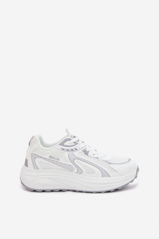 spordijalatsid Sneakers tüüpi jalanõud Pealiste omad Big Star TT274325 HI-POLY SYSTEM valget värvi