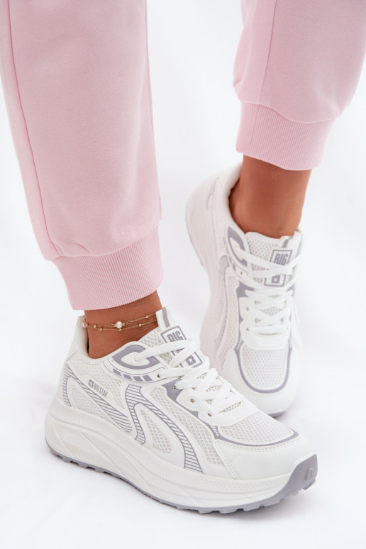 spordijalatsid Sneakers tüüpi jalanõud Pealiste omad Big Star TT274325 HI-POLY SYSTEM valget värvi