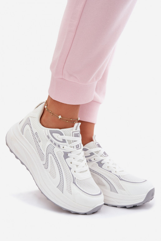 spordijalatsid Sneakers tüüpi jalanõud Pealiste omad Big Star TT274325 HI-POLY SYSTEM valget värvi