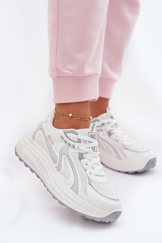 spordijalatsid Sneakers tüüpi jalanõud Pealiste omad Big Star TT274325 HI-POLY SYSTEM valget värvi