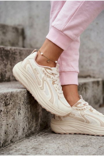 spordijalatsid Sneakers tüüpi jalanõud Pealiste omad Big Star TT274326 HI-POLY SYSTEM beeži värvi