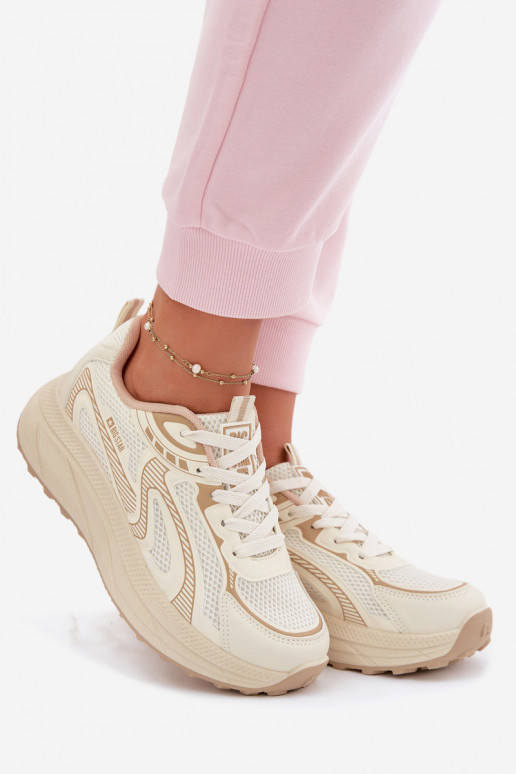 spordijalatsid Sneakers tüüpi jalanõud Pealiste omad Big Star TT274326 HI-POLY SYSTEM beeži värvi