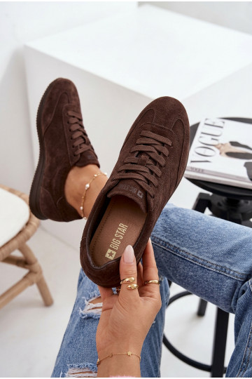 Sneakers tüüpi jalanõudPealturalnego seemisnakhsedu Big Star TT274226 Czekoladosissee