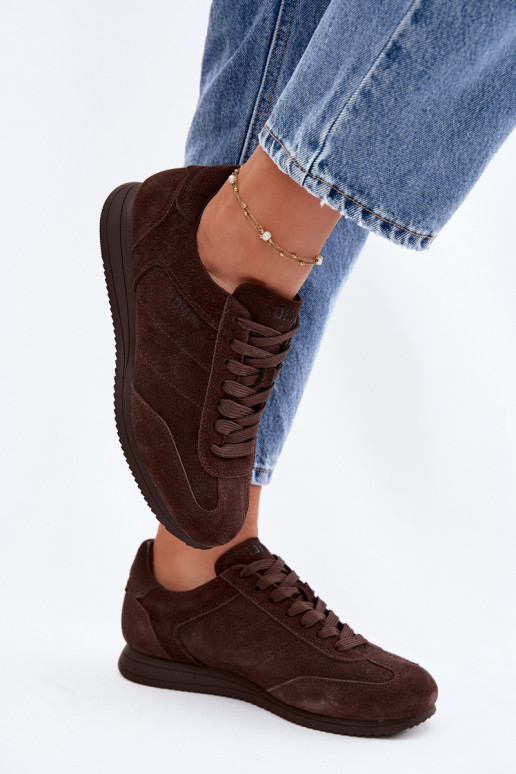 Sneakers tüüpi jalanõudPealturalnego seemisnakhsedu Big Star TT274226 Czekoladosissee