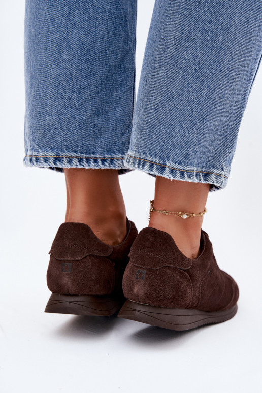 Sneakers tüüpi jalanõudPealturalnego seemisnakhsedu Big Star TT274226 Czekoladosissee