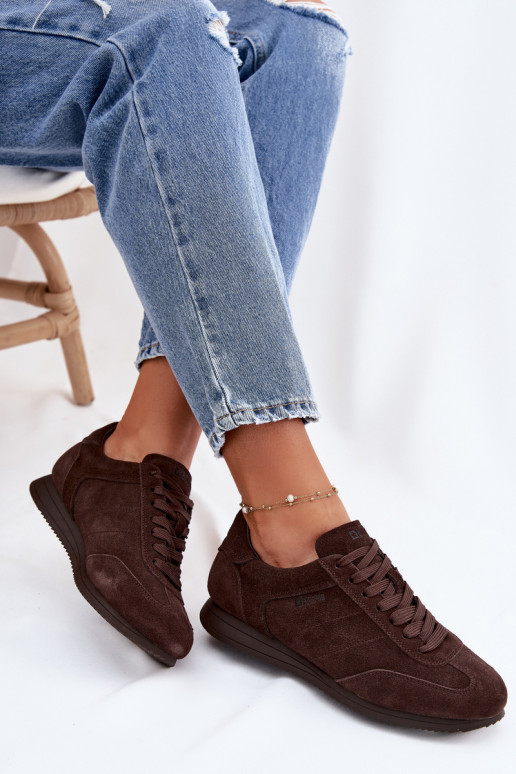 Sneakers tüüpi jalanõudPealturalnego seemisnakhsedu Big Star TT274226 Czekoladosissee