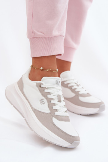 Sneakers tüüpi jalanõud Pealiste omad platvormiga GAP PENELOPE GPIN6155300061 valget värvi 2