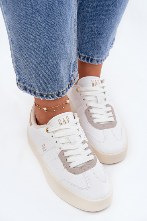Sneakers tüüpi jalanõud Pealiste omad GAP BOUDLER GPIN6142300070 valget värvi