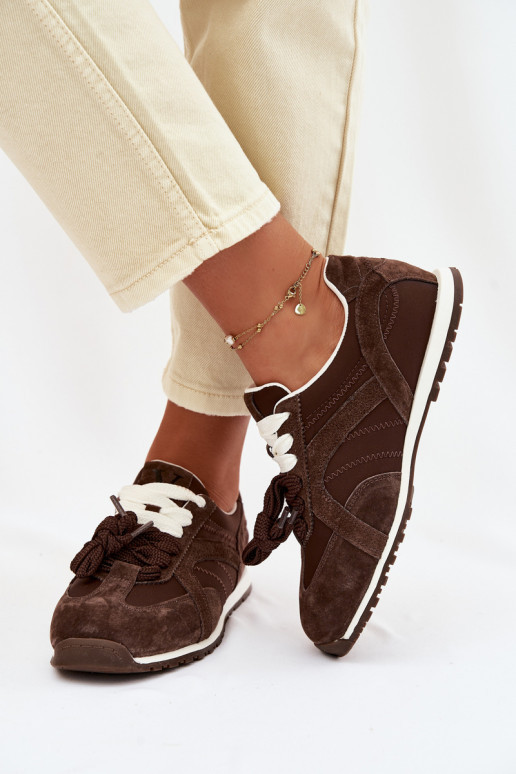 seemisnakhsed Sneakers tüüpi jalanõud Pealiste omad Vinceza 86427 Czekoladosissee