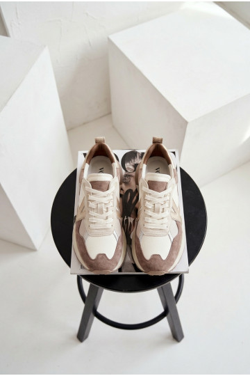 seemisnakhsed Sneakers tüüpi jalanõud Pealiste omad Kobbo 66954 beeži värvi