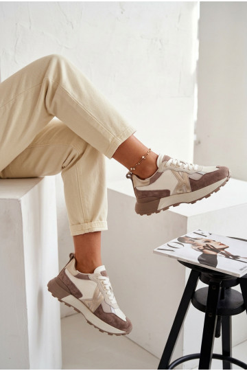 seemisnakhsed Sneakers tüüpi jalanõud Pealiste omad Kobbo 66954 beeži värvi 2