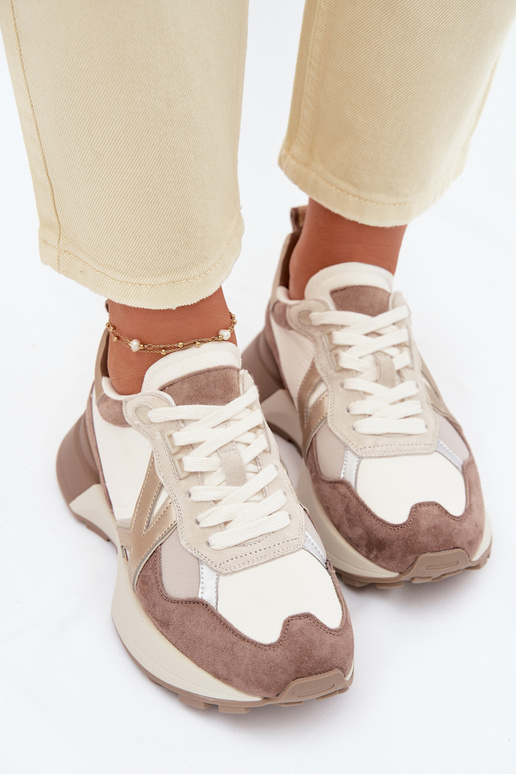 seemisnakhsed Sneakers tüüpi jalanõud Pealiste omad Kobbo 66954 beeži värvi