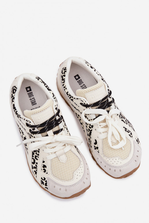 Pealhk seemisnakhsed Sneakers tüüpi jalanõud Pealiste omad Big Star TT274548 valget värvi