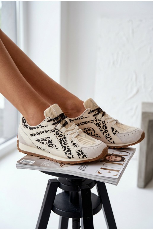 Pealhk seemisnakhsed Sneakers tüüpi jalanõud Pealiste omad Big Star TT274549 beeži värvi