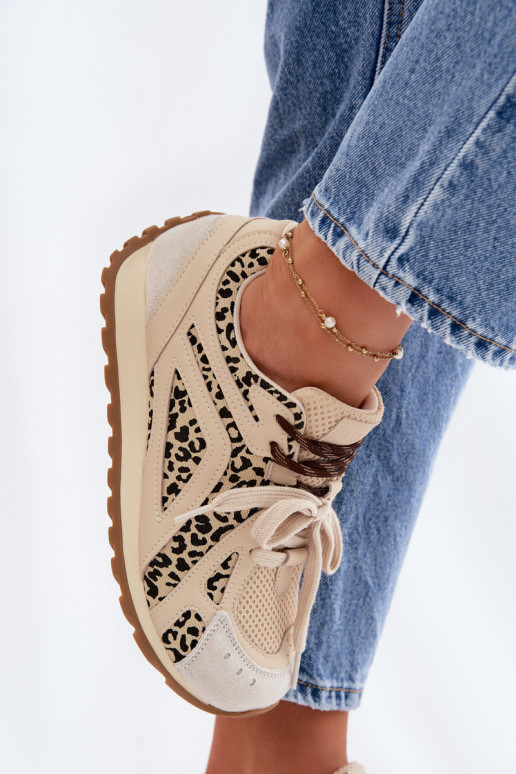 Pealhk seemisnakhsed Sneakers tüüpi jalanõud Pealiste omad Big Star TT274549 beeži värvi