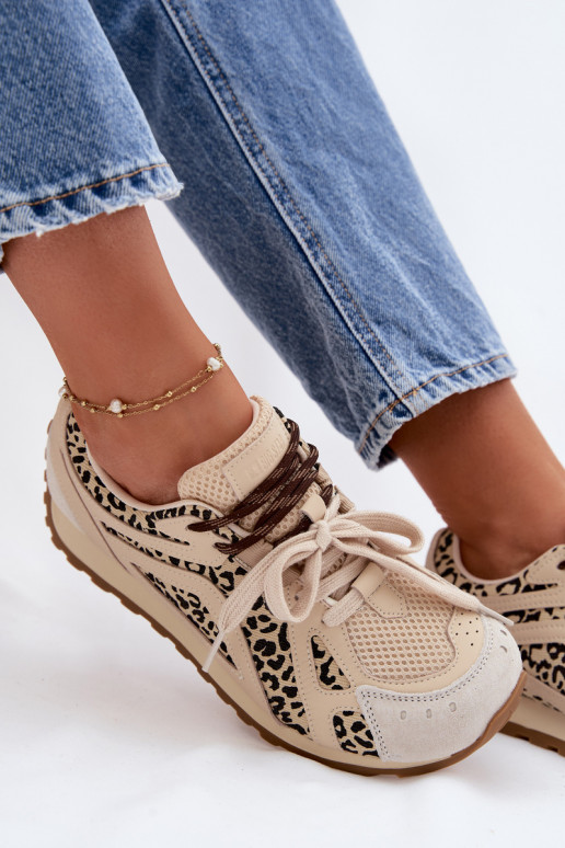 Pealhk seemisnakhsed Sneakers tüüpi jalanõud Pealiste omad Big Star TT274549 beeži värvi