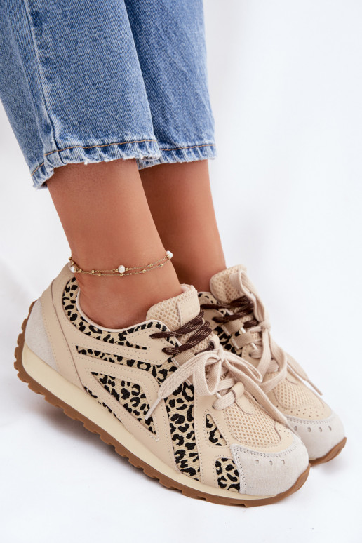 Pealhk seemisnakhsed Sneakers tüüpi jalanõud Pealiste omad Big Star TT274549 beeži värvi