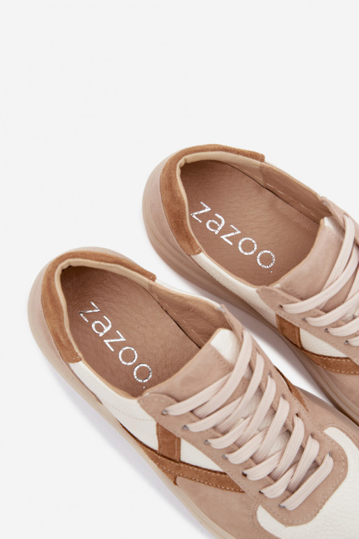 Pealhk seemisnakhsed Sneakers tüüpi jalanõud Pealiste omad Zazoo N1108S5 beeži värvi