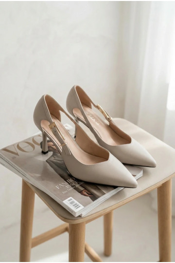 kõrge kontsaga Väljalõigetega I Złotą neetide ja pandlaga Vinceza 62288 Halli värvi