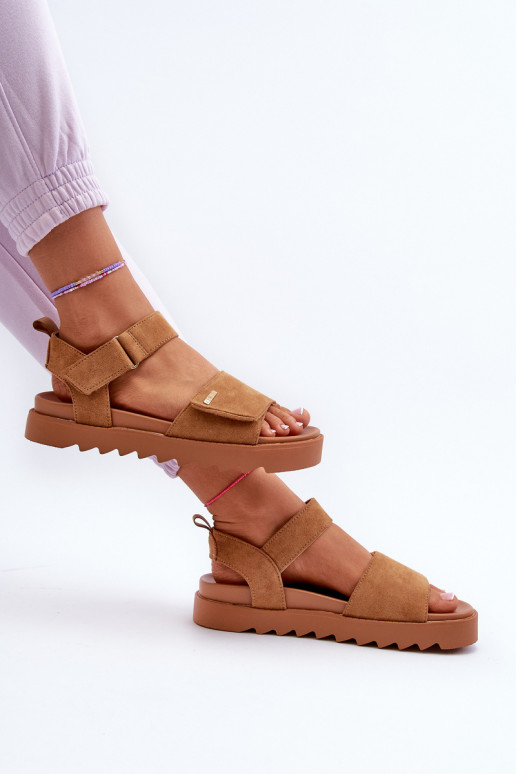 Pealiste omad Seemisnahast kingad platvormiga Big Star NN274705 pruunid värvi