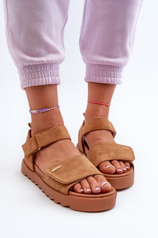 Pealiste omad Seemisnahast kingad platvormiga Big Star NN274705 pruunid värvi