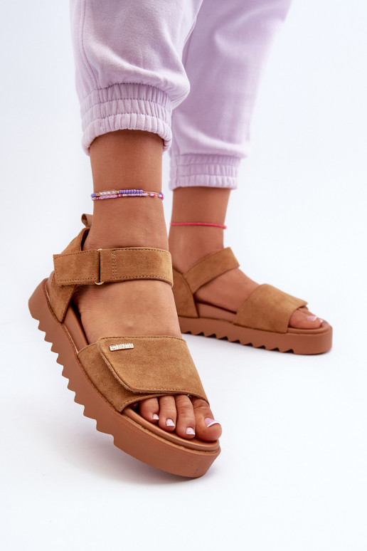 Pealiste omad Seemisnahast kingad platvormiga Big Star NN274705 pruunid värvi