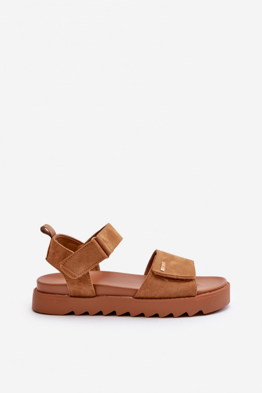 Pealiste omad Seemisnahast kingad platvormiga Big Star NN274705 pruunid värvi