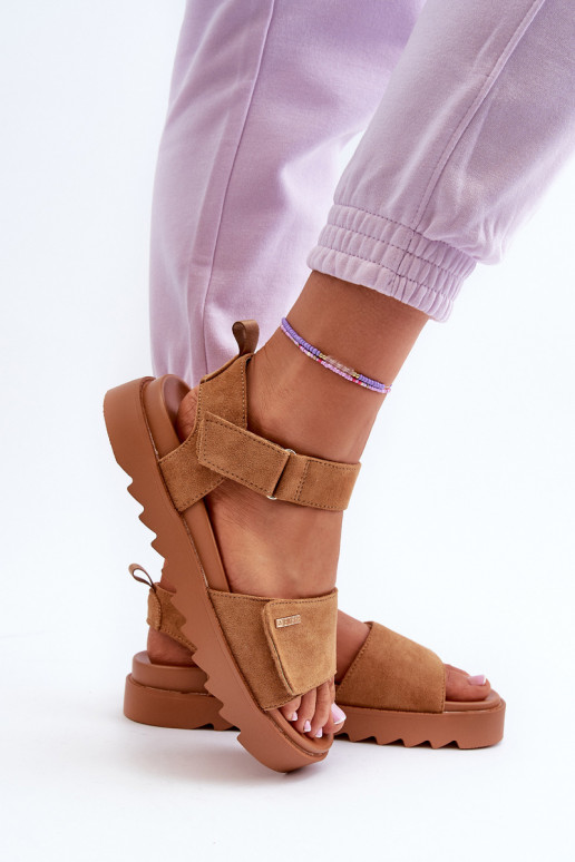 Pealiste omad Seemisnahast kingad platvormiga Big Star NN274705 pruunid värvi