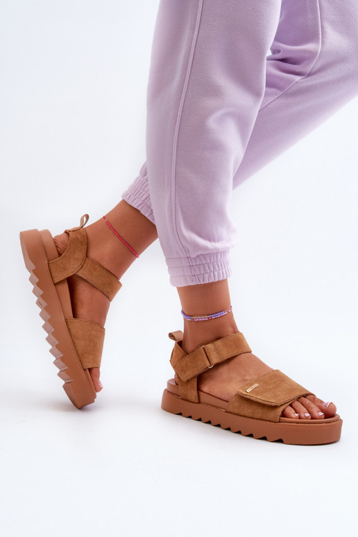 Pealiste omad Seemisnahast kingad platvormiga Big Star NN274705 pruunid värvi