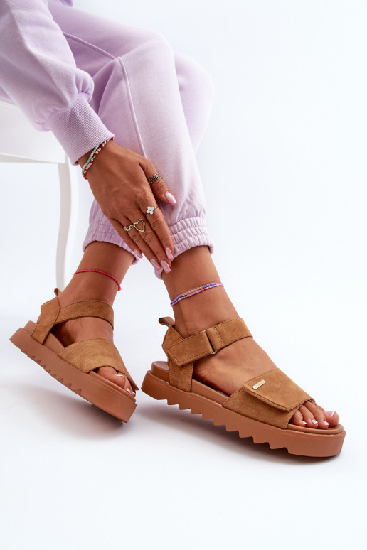 Pealiste omad Seemisnahast kingad platvormiga Big Star NN274705 pruunid värvi