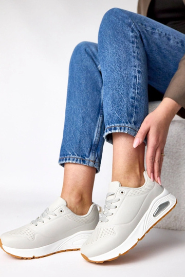 Szare sneakersy na grubej podeszwie Sylvie 2