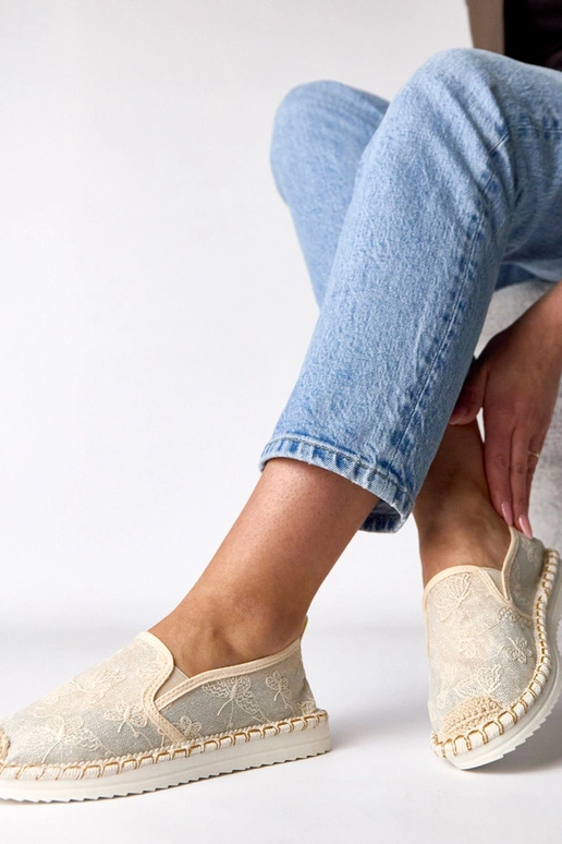 Bežid espadrillid sädelevate...