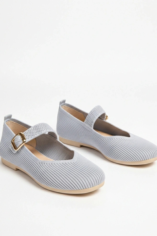 Hallid tekstiilsed ballerina kingad...