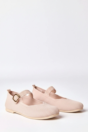 Roosad tekstiilsed ballerina kingad rihmaga Donatella