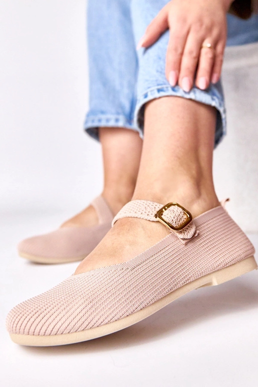 Roosad tekstiilsed ballerina kingad...