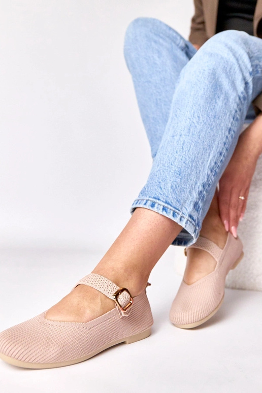 Roosad tekstiilsed ballerina kingad...