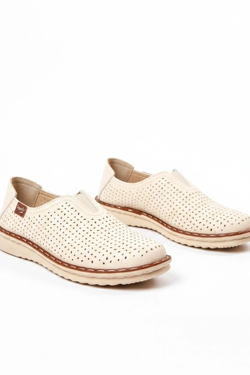 Kreemjad avatud poolsaapad Rosa