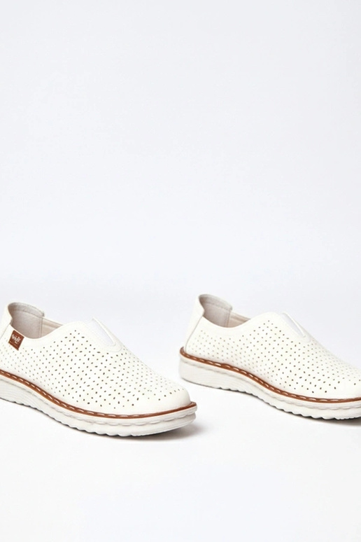 Valged avatud poolsaapad Rosa