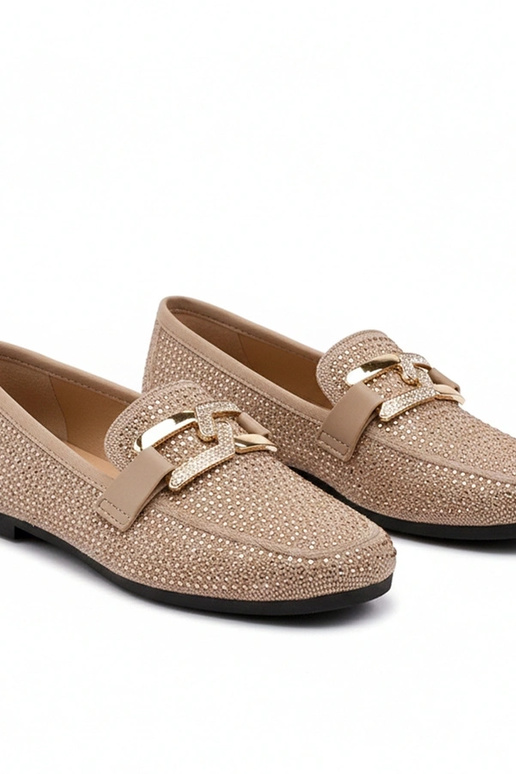 Pruunid mokasiinid, kaunistatud...