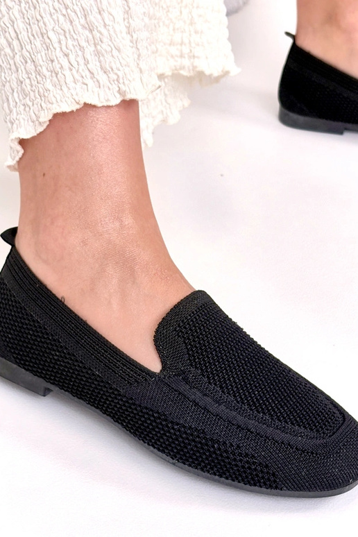 Mustad kangast mokasiinid Addison