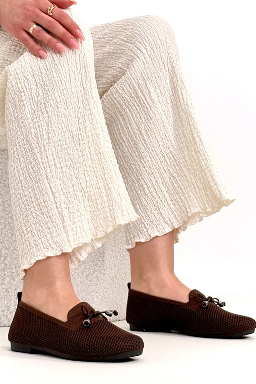 Pruunid kangast mokasiinid...