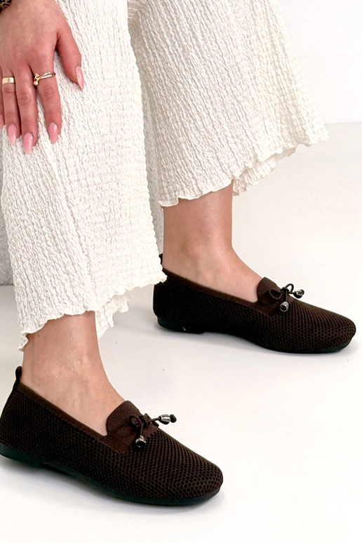 Pruunid kangast mokasiinid...